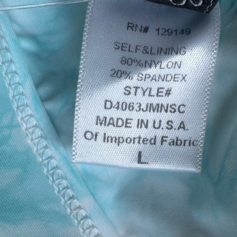 Dippin' Daisy's Women's Aqua Tie Dye Festival Bikini Top Size Large NWT - Picture 8 of 11